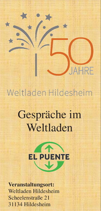 Interner Link: Zur Veranstaltung 50 Jahre Weltladen Hildesheim - Gespräche im Weltladen