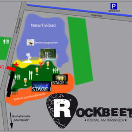 Bild vergrößern: Lageplan Rockbeet 2013