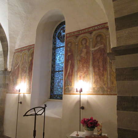 Bild vergrößern: Apostelfries in St. Bartholomäus Mahlerten