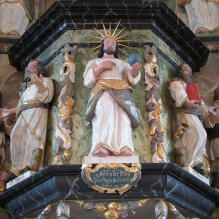 Bild vergrößern: Kanzel (Blick auf) St Katharinen Hary
