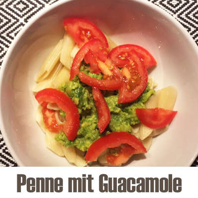 Bild vergr&ouml;&szlig;ern: Penne mit Guacamole