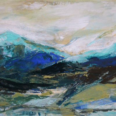 Bild vergr&ouml;&szlig;ern: Vera Sz&ouml;ll&ouml;si 2015-11 Freies Land Acryl auf Leinwand 50x70