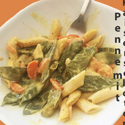 Bild vergr&ouml;&szlig;ern: Penne mit Kaiserschoten