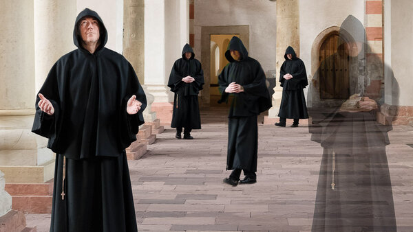 Bild vergr&ouml;&szlig;ern: Mönche in Michaelis