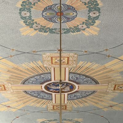 Bild vergr&ouml;&szlig;ern: Ev.Kirche_Deckenbemalung