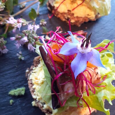 Bild vergr&ouml;&szlig;ern: Fingerfood Fetak&auml;se Aubergine