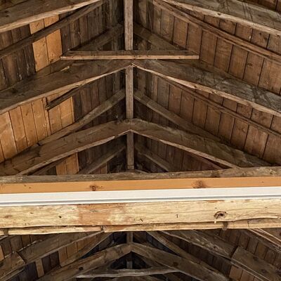 Bild vergr&ouml;&szlig;ern: Kunstgebaude Bullenstall Dach2