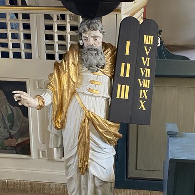 Bild vergr&ouml;&szlig;ern: St.Johannis Kanzel Mosesfigur