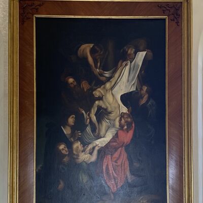 Bild vergr&ouml;&szlig;ern: St.Johannis Kreuzabnahme Rubenskopie H.v.Steinberg