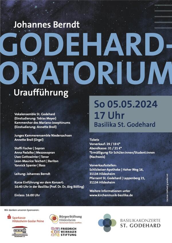 Interner Link: Zur Veranstaltung Uraufführung Godehard-Oratorium (J. Berndt) 