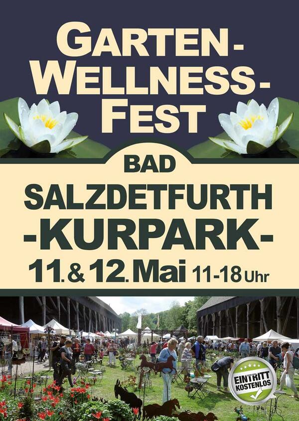 Interner Link: Zur Veranstaltung Garten- und Wellnessfest im Kurpark Bad Salzdetfurth