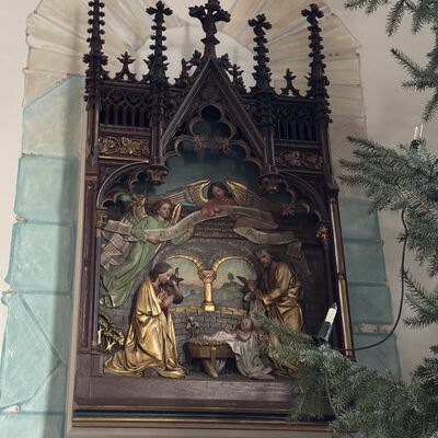 Bild vergr&ouml;&szlig;ern: Katholische_Kirche_weihnachtliches_Altarbild