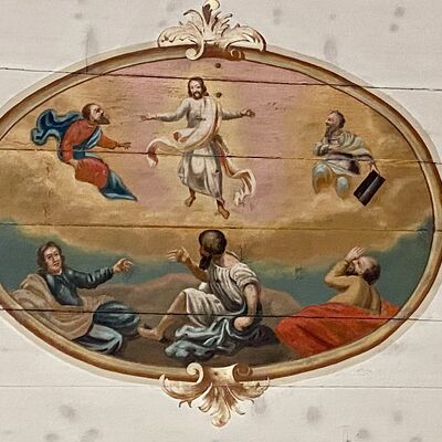 Bild vergr&ouml;&szlig;ern: St.Bartholom&auml;us_Deckenmedaillon_Verkl&auml;rungChristi