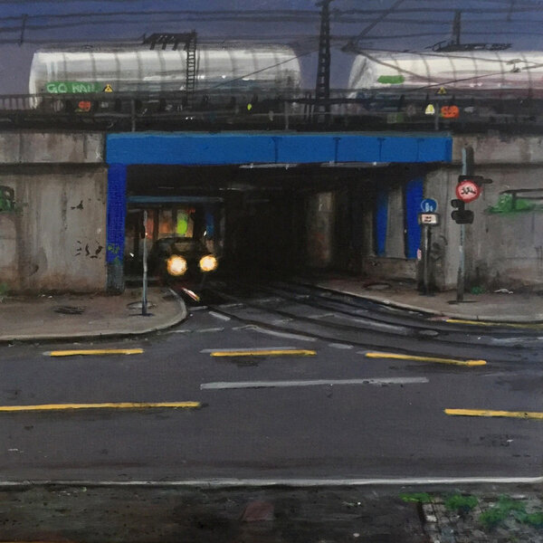 kl_Wohlgemuth Blue Bridge Acrylic 30x30cm 2024