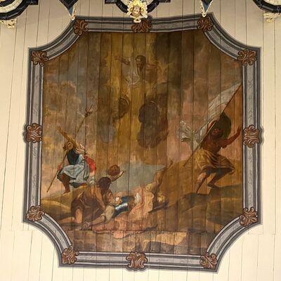 Bild vergr&ouml;&szlig;ern: St.Peter u. Paul Bildfeld Decke Berufung des Paulus