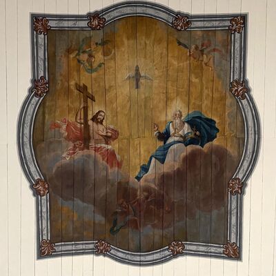 Bild vergr&ouml;&szlig;ern: St.Peter u. Paul Bildfeld Decke Dreifaltigkeit