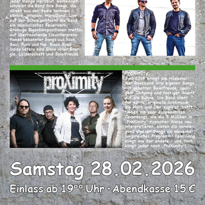 Interner Link: Zur Veranstaltung Proximity & Black Eyed Daisy 