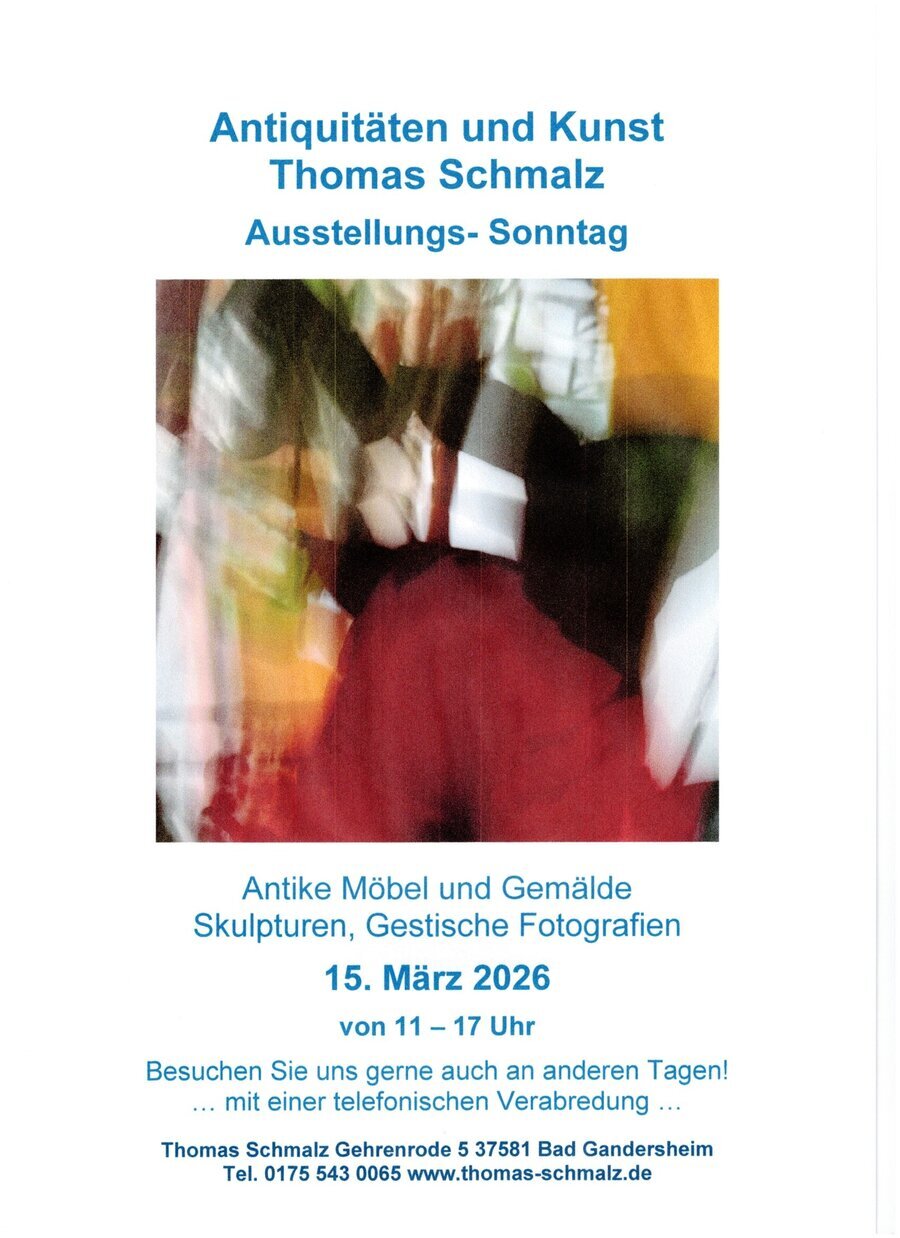 Interner Link: Zur Veranstaltung Ausstellungs-Sonntag bei Thomas Schmalz
