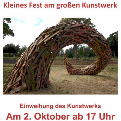 Ank&uuml;ndigung Einweihung ELPARO Kunstwerk