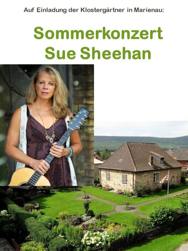 Interner Link: Zur Veranstaltung Sommerkonzert mit Sue Sheehan im Klostergarten Marienau