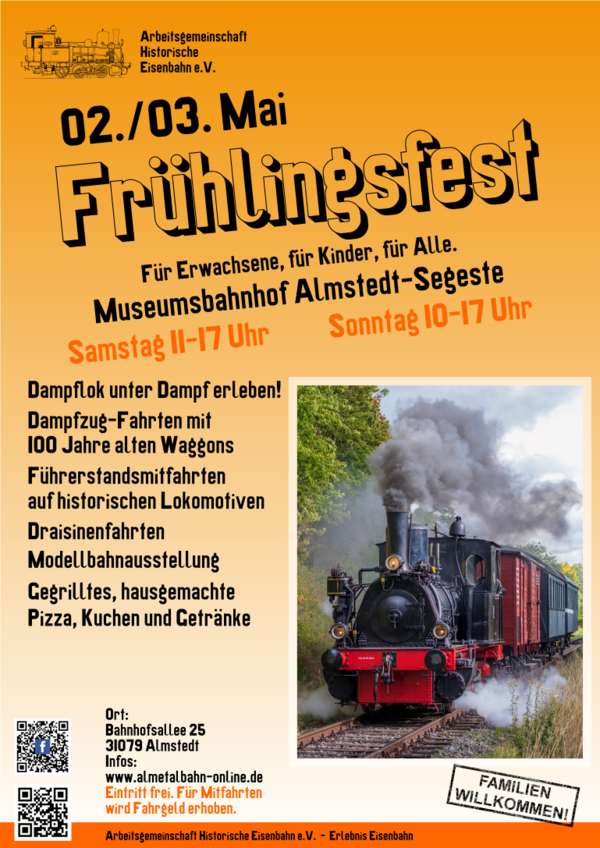 Interner Link: Zur Veranstaltung Fr&uuml;hlingsfest bei der Almetalbahn