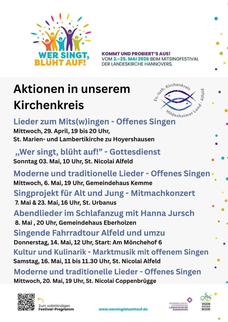 Interner Link: Zur Veranstaltung Moderne und traditionelle Lieder - Offenes Singen