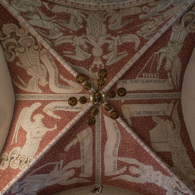 Bild vergr&ouml;&szlig;ern: Marienkirche_Deckenmalerei_Detail