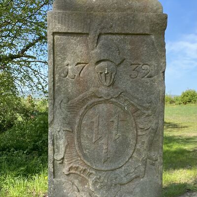 Bild vergr&ouml;&szlig;ern: Walshausen Torpfosten Wappen von Brabeck